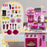 Kids Kitchen with 33 Piece Accessories, Lights, Sounds, Storage