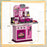 Kids Kitchen with 33 Piece Accessories, Lights, Sounds, Storage