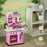 Kids Kitchen with 33 Piece Accessories, Lights, Sounds, Storage