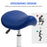 PU Leather Saddle Stool w/ Moulded Padded Seat Adjustable Height Blue