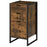 Industrial 3-Drawer Storage Chest Cabinet Organizer Metal Frame Freestanding Unit, Perfect for Bedroom Living Room, Brown