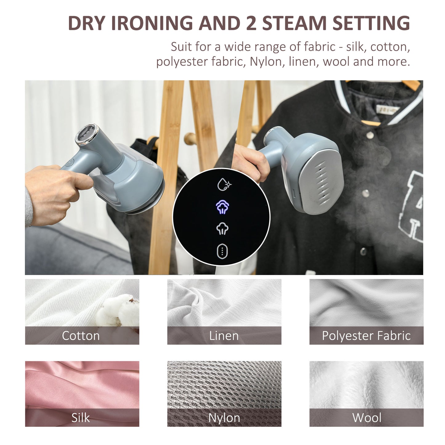 Steamer for Clothes 1200W Handheld Garment Steamer for Travel and Home