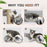 4 Piece Cat Shelves w/ Scratching Post, Steps, Jumping Platform