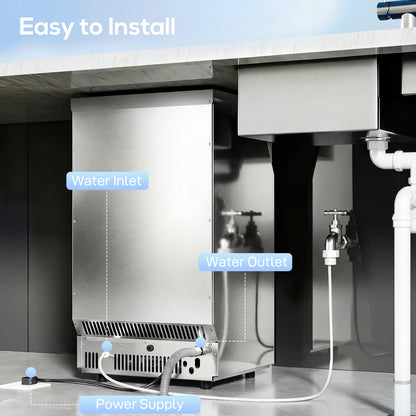 36kg/24H Commercial Ice Maker Machine with Auto Self-Cleaning