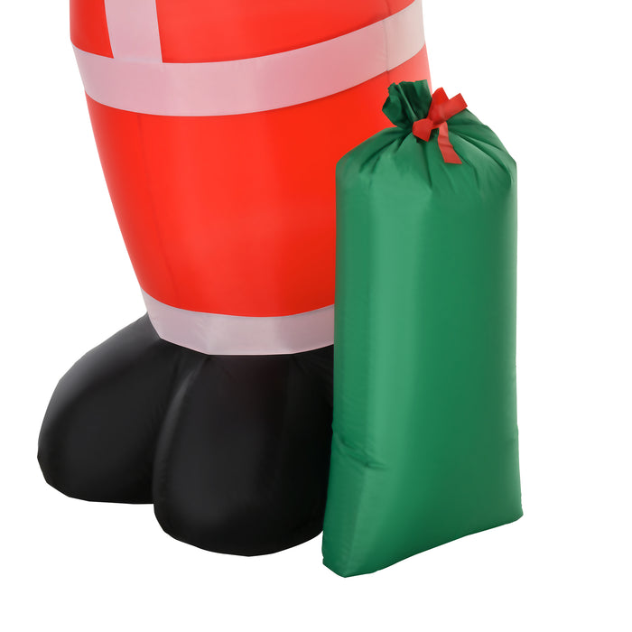 Inflatable 7.5ft Santa Claus Xmas Décor Airblown Yard LED w/ Gift Bag