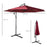 3 meter Cantilever Umbrella Garden Banana Parasol Patio Hanging Sun Shade Wine Red