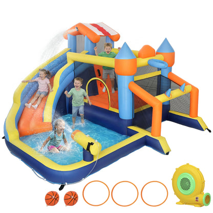 Inflatable Bounce House with Slide Pool/Ball Pit for Outdoor