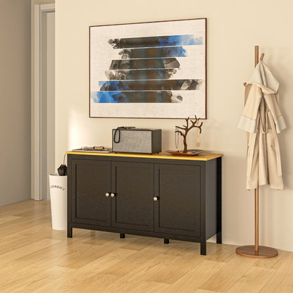 Sideboard Buffet Storage Cabinet, Storage Cabinet with Doors, Black