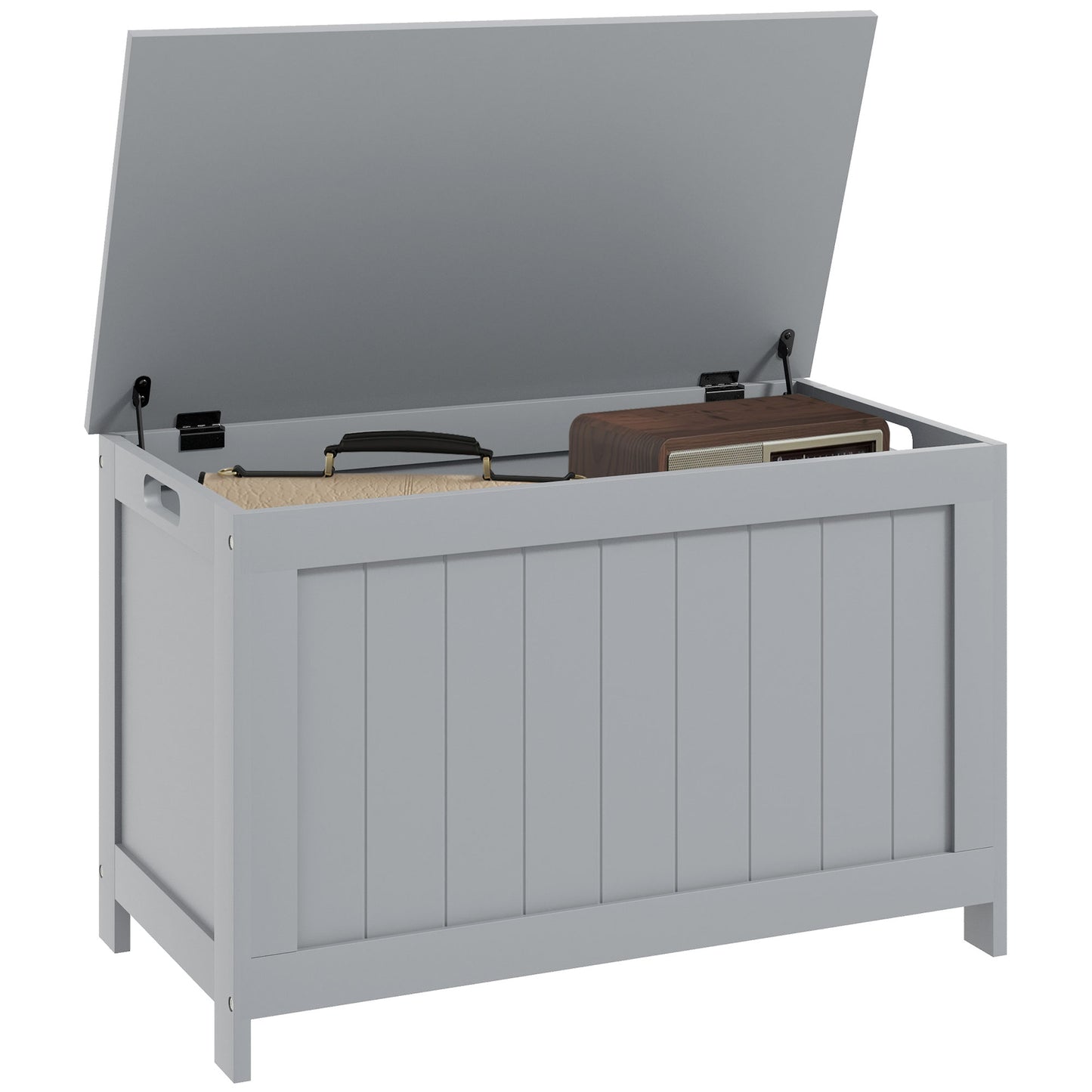 Storage Chest with 2 Safety Hinges, Storage Bench for Living Room