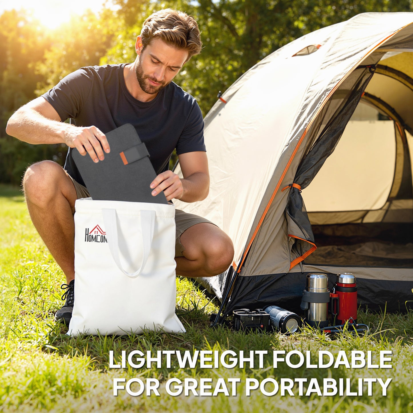 36W Foldable Portable Solar Panel with Type-C to USB-A Charging Port