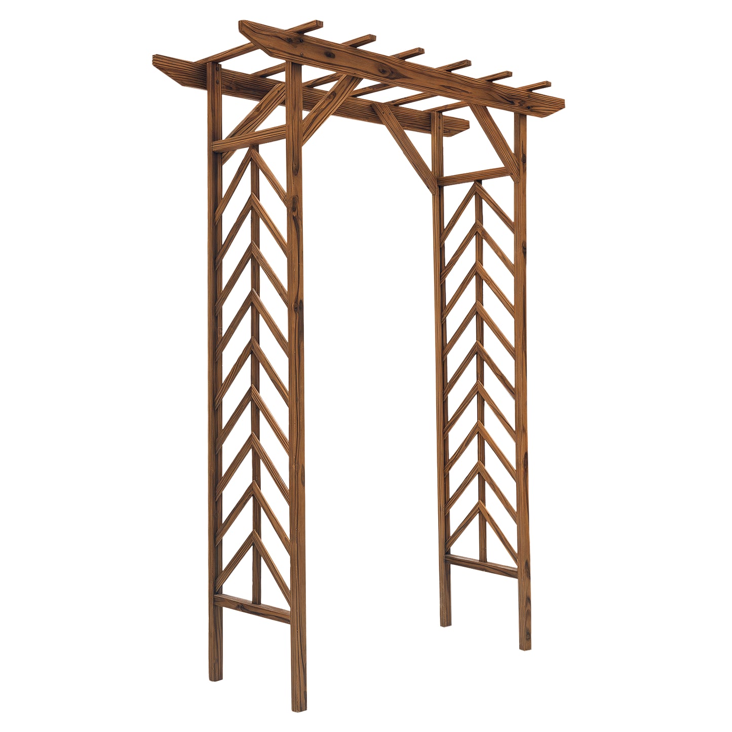Wooden Garden Arbor, Arch Trellis for Climbing Vines