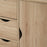 Freestanding Bathroom Cabinet with 4 Drawers and Door Cupboard Natural