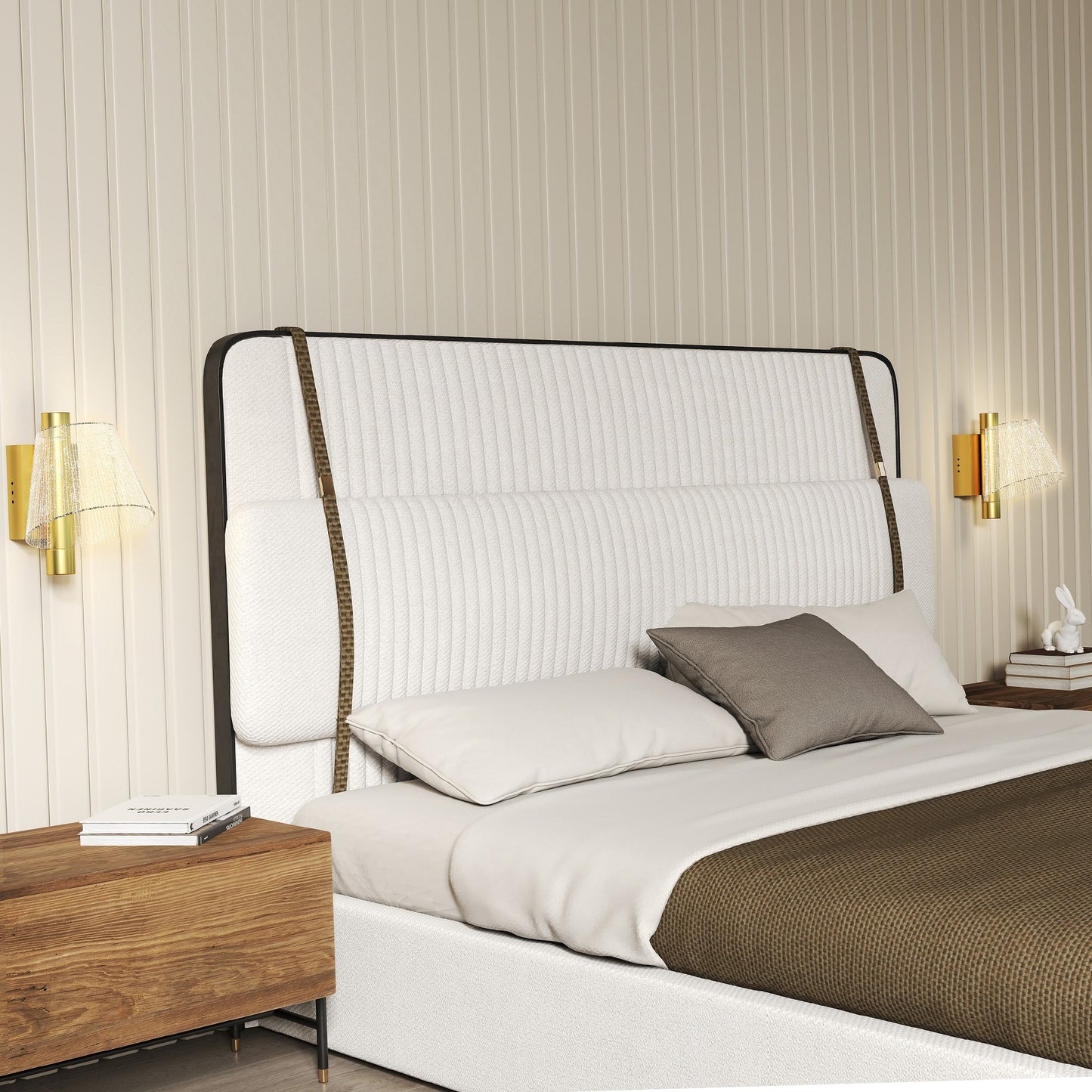 Led Wall Lamp 2 Pack, Modern Indoor Starry Wall Light, Gold