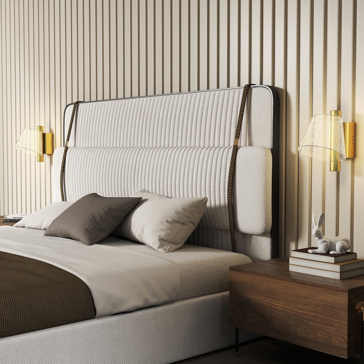 Led Wall Lamp 2 Pack, Modern Indoor Starry Wall Light, Gold