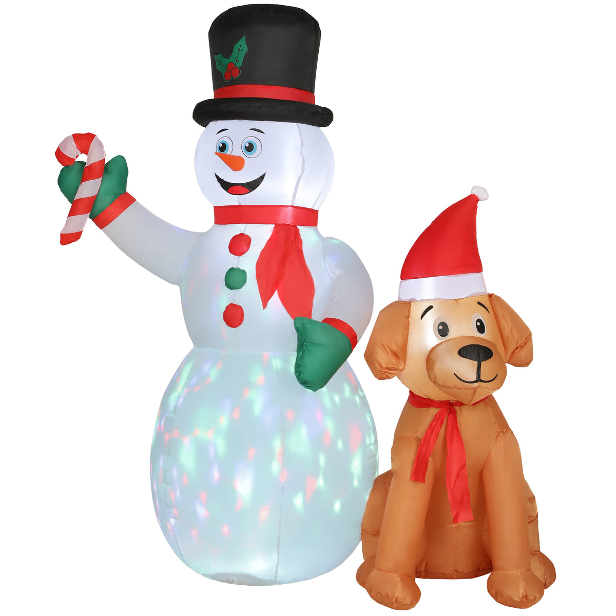 6FT Blow Up Christmas Inflatable Decoration with Built-in LED Light