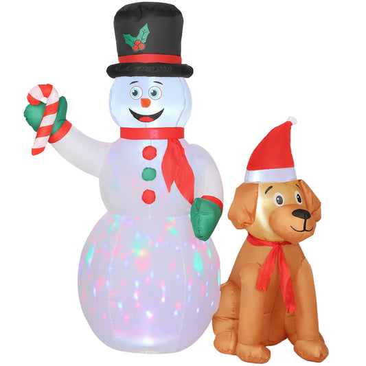 6FT Blow Up Christmas Inflatable Decoration with Built-in LED Light