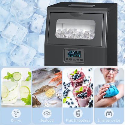 Commercial Ice Maker with 4kg Ice Storage for Home Restaurant