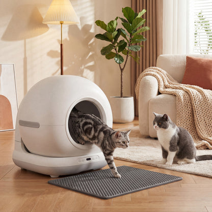 72L Self Cleaning Cat Litter Tray App Control for Multiple Cats
