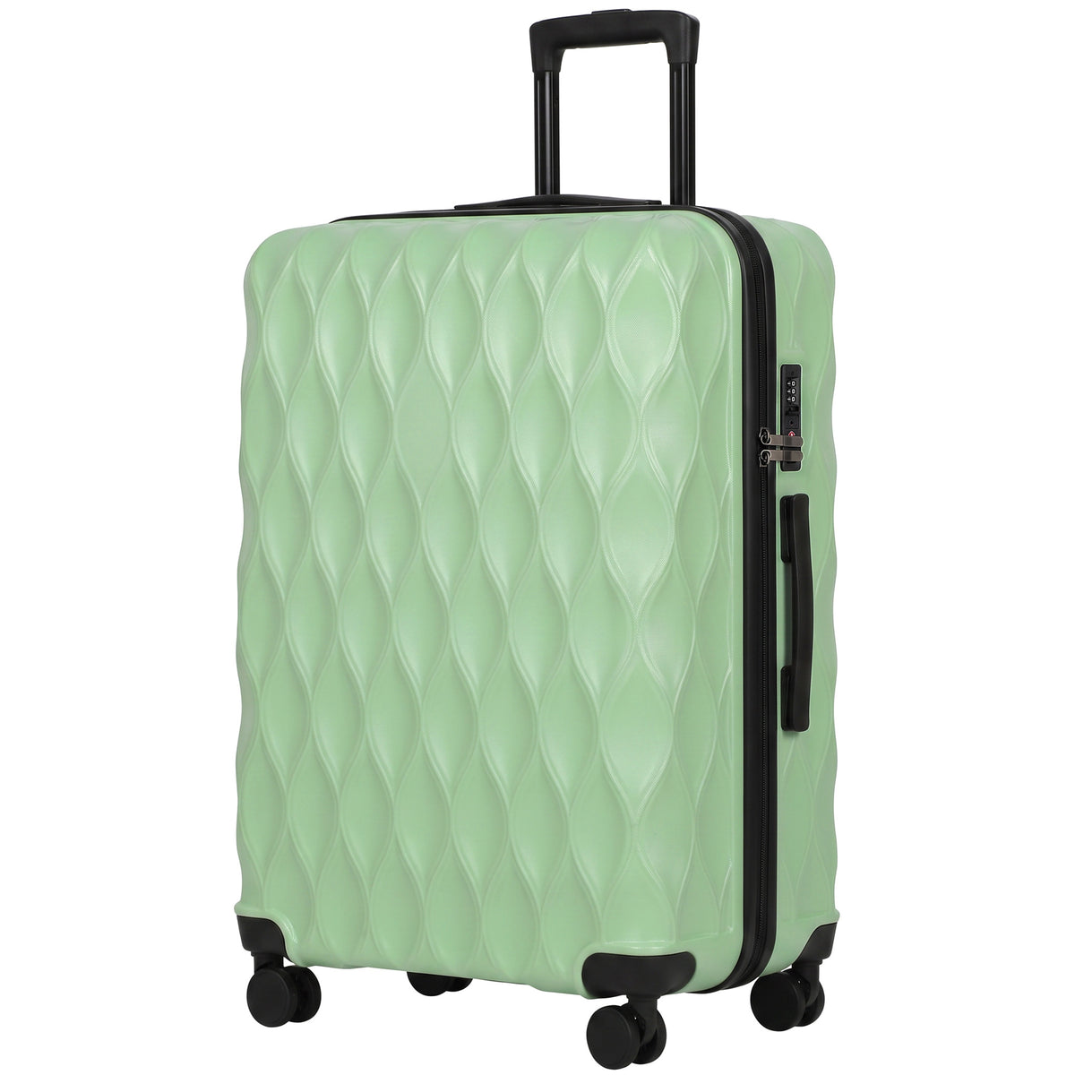 28Inch Suitcase Hard Shell Checked Luggage with TSA Lock, Green
