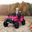 Kids Ride On Car, 12V Electric Truck w/ Suspension - Pink