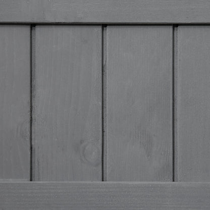 Wooden Herb Planter Stand 8 Cubes Bottom Shelf Raised Bed Dark Grey