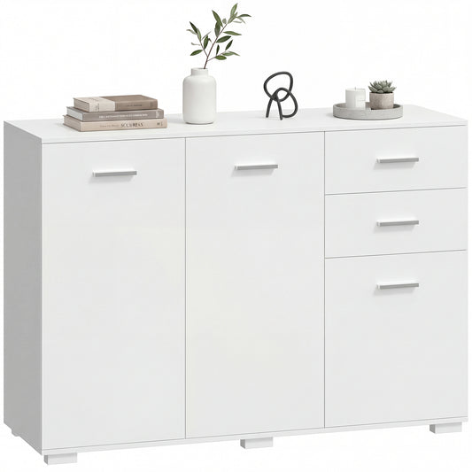 Modern Sideboard Kitchen Storage Cabinet, White