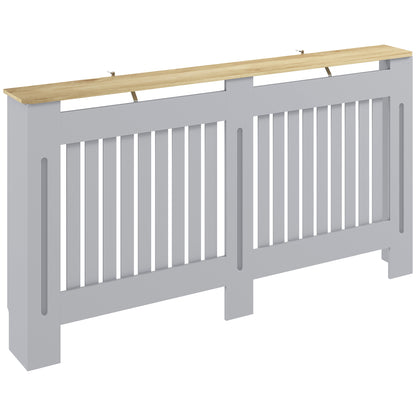 Radiator Cover Painted Slatted MDF Cabinet Lined Grill 152x19x81cm