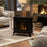 Ethanol Fireplace Stove Freestanding Bioethanol Fire w/ 0.9L Tank Black