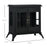 Ethanol Fireplace Stove Freestanding Bioethanol Fire w/ 0.9L Tank Black