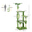 142cm Cat Tree Tower, with Scratching Post, Hammock, Toy Ball, Platforms - Green