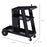 DURHAND Welding Cart Welder Trolley Garage for Gas Bottles w/ Safety Chain, Wheels, Black