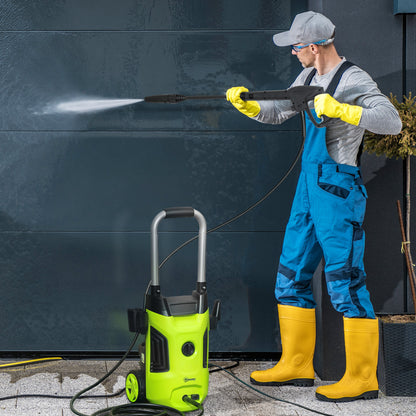 1800W Power Washer 150 Bar Pressure with Adjustable Nozzle, Green