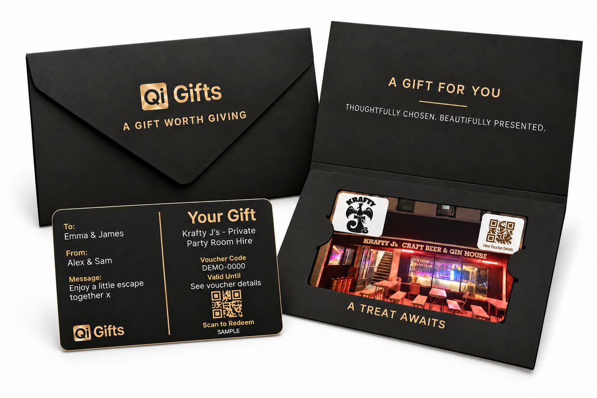 Premium physical gift card presentation