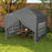 3 x 3 Meters Pop Up Water Resistant Gazebo Wedding Camping Party Tent Canopy Marquee with Carry Bag and 2 Windows, Grey