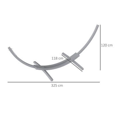 3(m) Wooden Hammock Stand for Garden, Patio, Grey