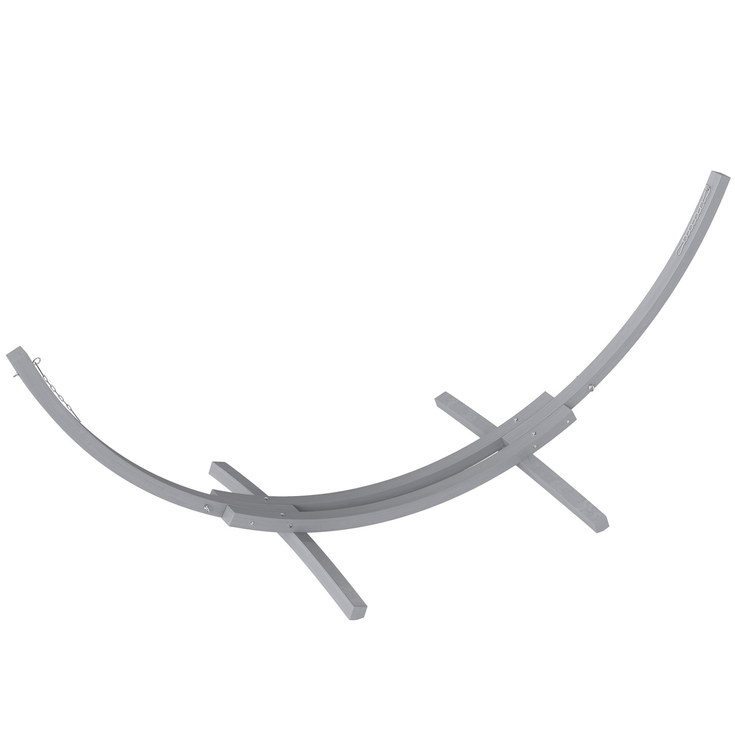 3(m) Wooden Hammock Stand for Garden, Patio, Grey