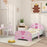 Ballet Theme Toddler Bed Frame with Safety Rails, for 3-6 Years