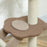 88cm Cat Tee for Indoor Cats, Cat Tower with Scratching Post, Brown