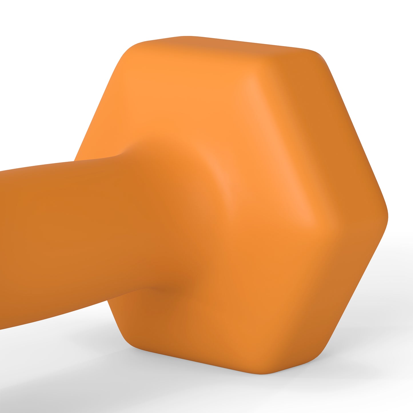 Set of 2 Hexagonal Dumbbells Weights Pair, 2 x 1.5kg, Orange