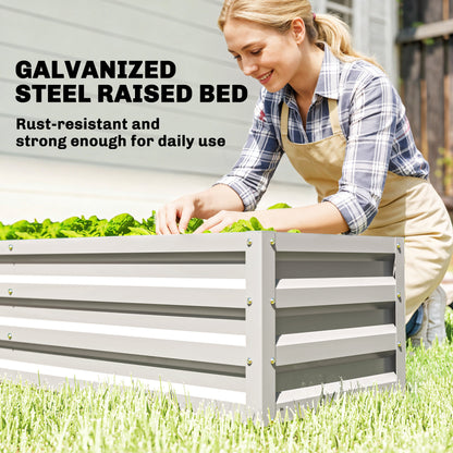 Mini Greenhouse Outdoor Greenhouse with Roll Up Door, White