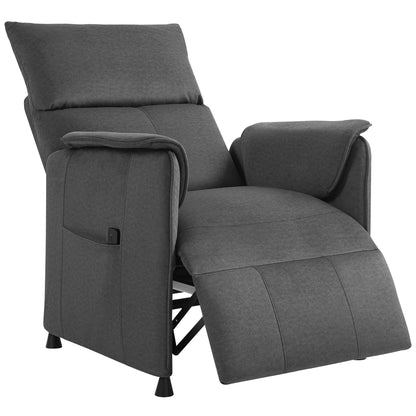 Electric Reclining Chair w/ Remote, Power Recliner for Elderly, Black