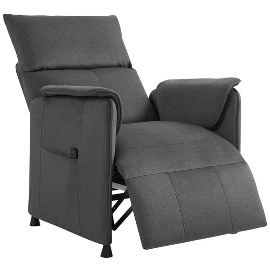 Electric Reclining Chair w/ Remote, Power Recliner for Elderly, Black