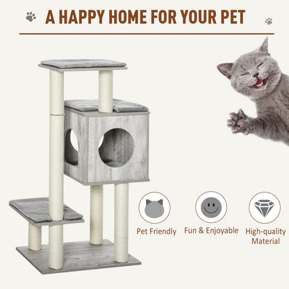 Multi-Level Cat Tree Tower Activity Center w/ Scratching Posts Condo