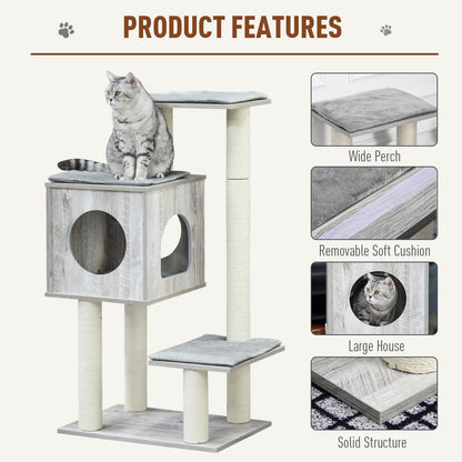 Multi-Level Cat Tree Tower Activity Center w/ Scratching Posts Condo