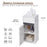 Modern Minimalistic Bathroom Storage Cabinet w/ Drawer Cupboard Adjustable Shelf Door Home Organiser Sleek Beautiful Freestanding Compact White