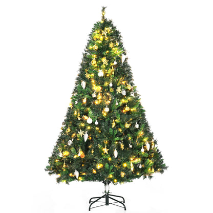 6FT Pre-Lit Artificial Christmas Tree Holiday Décor Ornament Stand