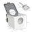 Cat Litter Box Pet Toilet Enclosed Kitten Pan w/ Front Entrance Top exit Scoop, White