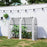 Tomato Greenhouse with 2 Roll-up Doors, 185 x 94 x 150cm, White