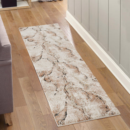 Essence Living Room Area Rug Oragnic Abstract Design Contemporary Hallway Rug - 4 Colours Available