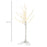 4ft Artificial White Birch Tree Light w/ 72 Warm White Pre-Lit LED Light